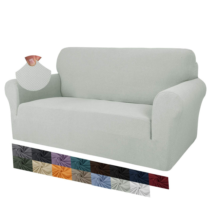 MAXIJIN Creative Jacquard Couchbezüge für 2-Sitzer, Super Stretch rutschfeste Liebessitz Sofabezug f