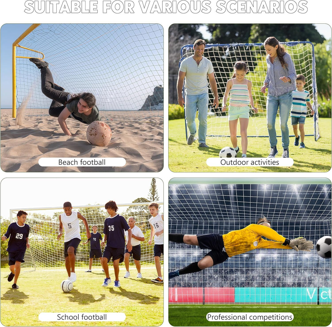 Fussballtor tornetz, Tornetz 300x200cm 2 Pack, Robuste Netze, Polypropylenfaser für Fussballtor Spor