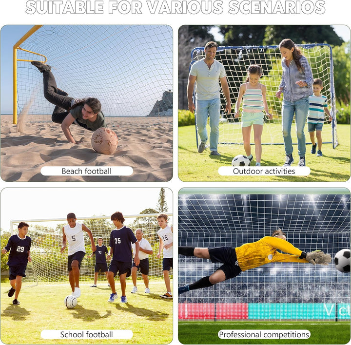 Fussballtor tornetz, Tornetz 300x200cm 2 Pack, Robuste Netze, Polypropylenfaser für Fussballtor Spor