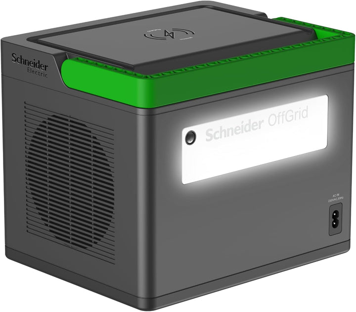 Schneider OffGrid Portable Power Station 700W, 738Wh Leichtgewichtiger Solar Generator mit 2 AC Stec