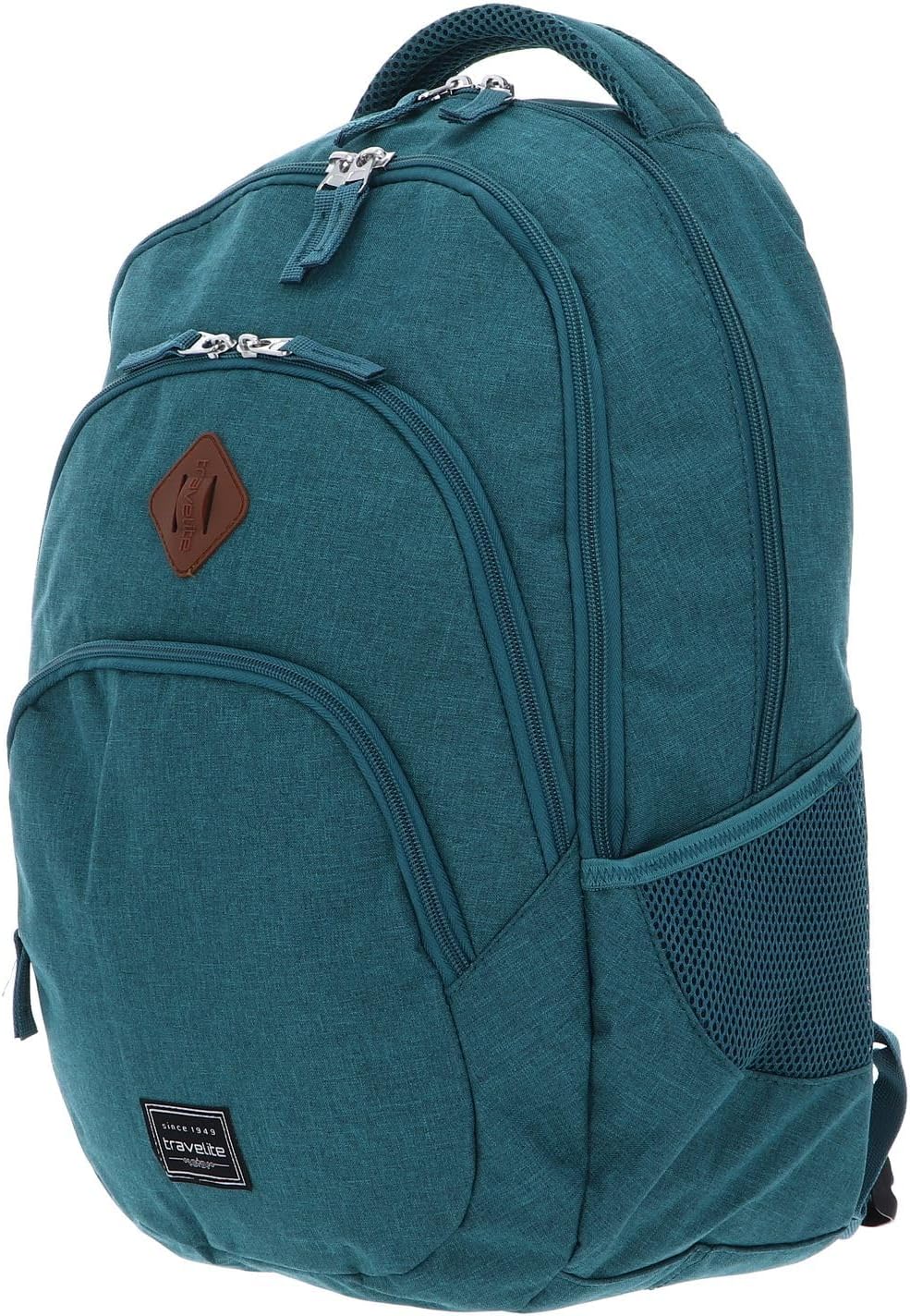 Travelite Handgepäck Rucksack, Laptop Rucksack 15,6 Zoll, BASICS, Daypack, Tagesrucksack mit vielen