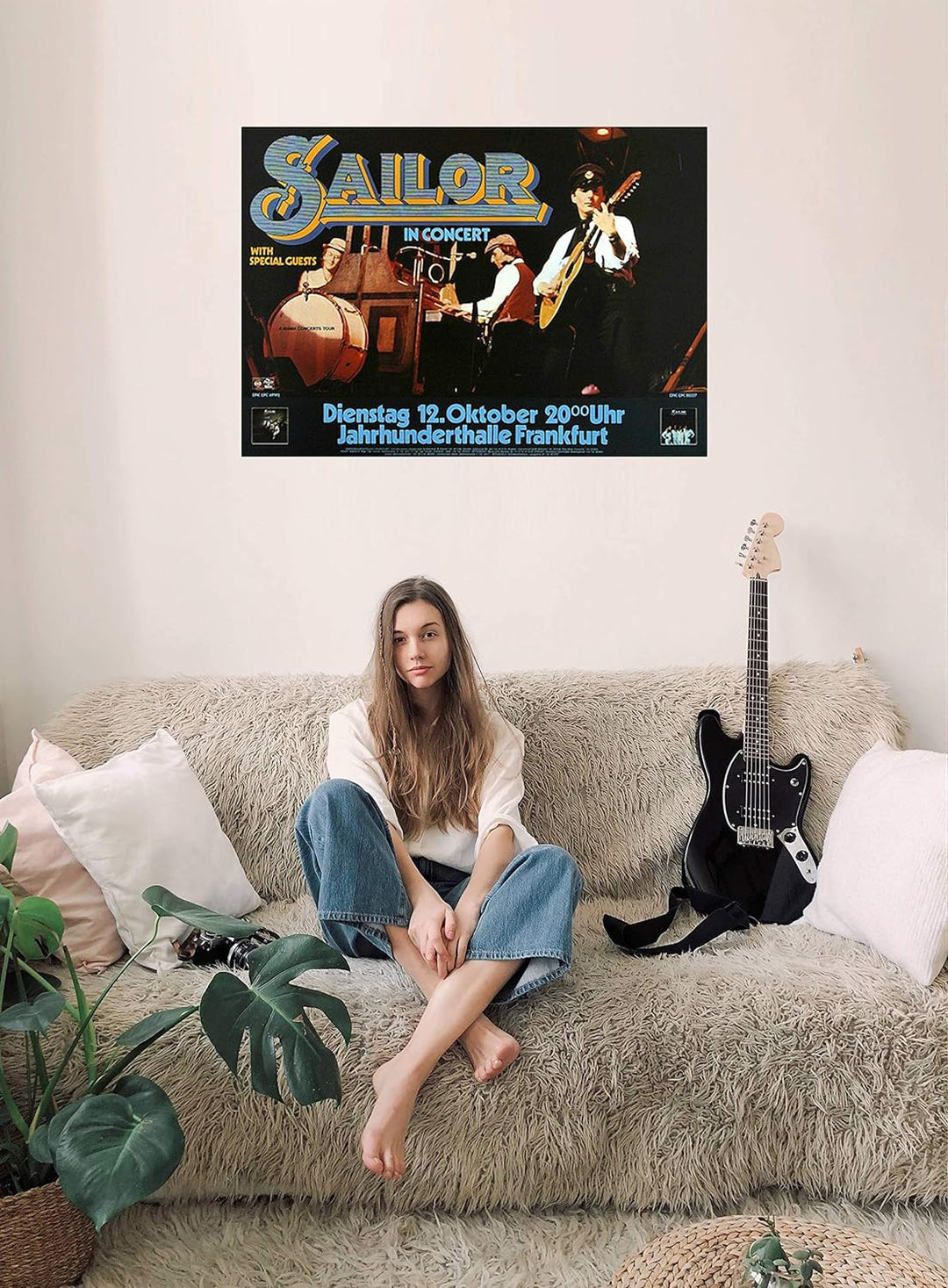 Sailor - Girls, Girls, Girls, Frankfurt 1976 » Konzertplakat/Premium Poster | Live Konzert Veranstal