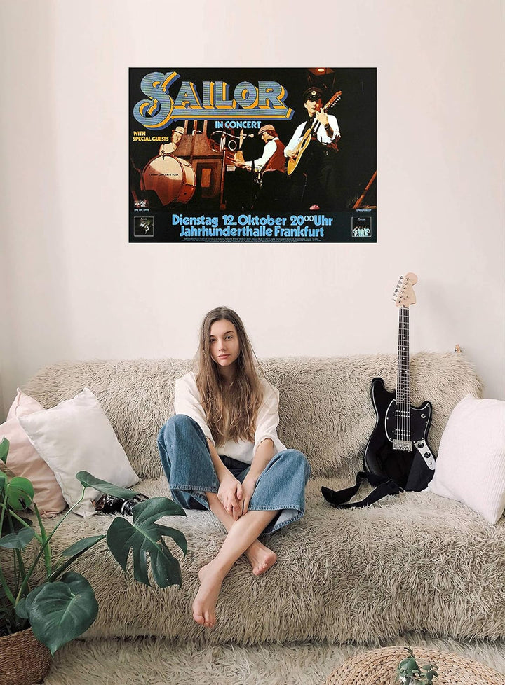 Sailor - Girls, Girls, Girls, Frankfurt 1976 » Konzertplakat/Premium Poster | Live Konzert Veranstal
