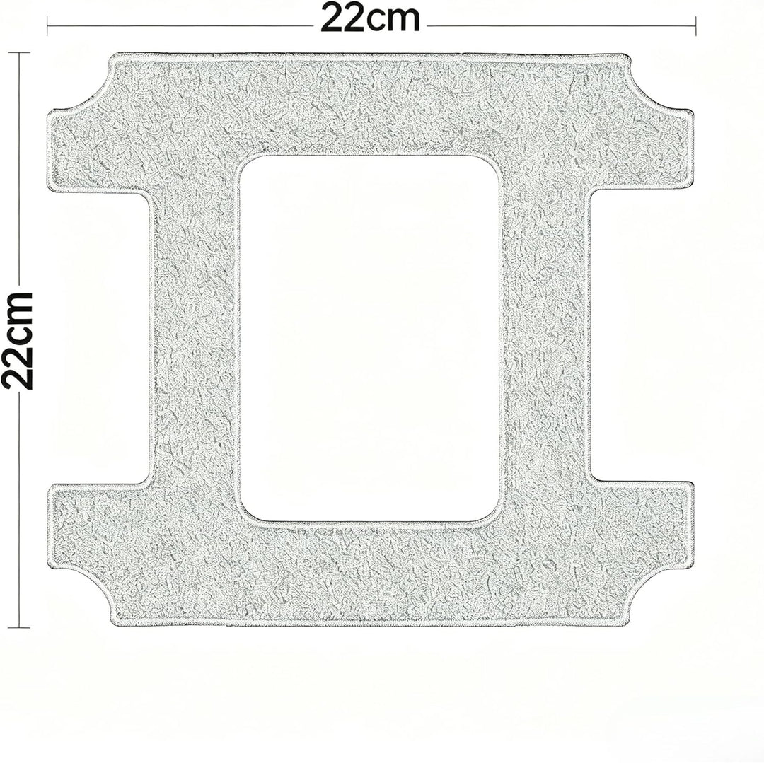 Lubluelu Mikrofaser Reinigungspads 22×22 cm 4er Set für Fensterputzroboter CH10 / W100 – NICHT kompa