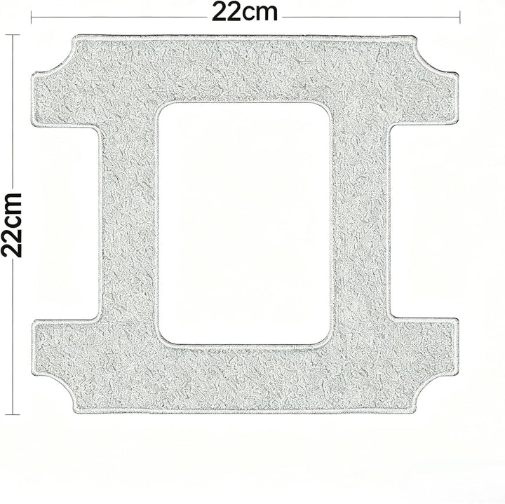 Lubluelu Mikrofaser Reinigungspads 22×22 cm 4er Set für Fensterputzroboter CH10 / W100 – NICHT kompa