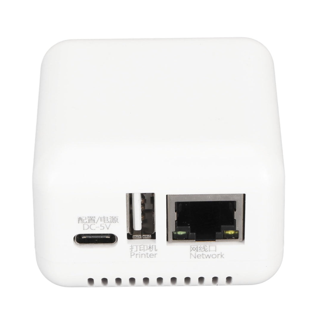 Kabelloser Druckserver, 100–240 V, 5 V, Kompakt, Mehrere Schnittstellen, Plug-and-Play-USB-Druckserv