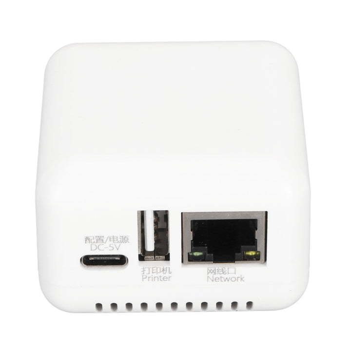 Kabelloser Druckserver, 100–240 V, 5 V, Kompakt, Mehrere Schnittstellen, Plug-and-Play-USB-Druckserv