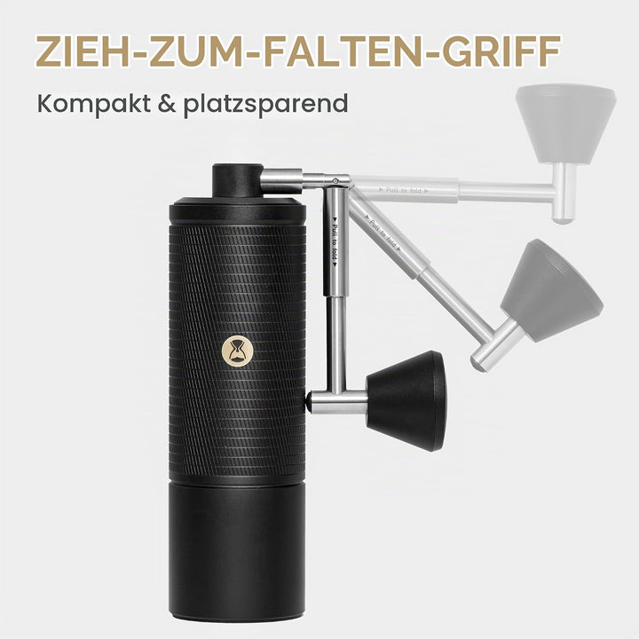 Timemore C5 ESP PRO Handkaffeemühle - 50 verstellbare Stufen, 42mm Edelstahl-Mahlwerk, Handkaffeemüh