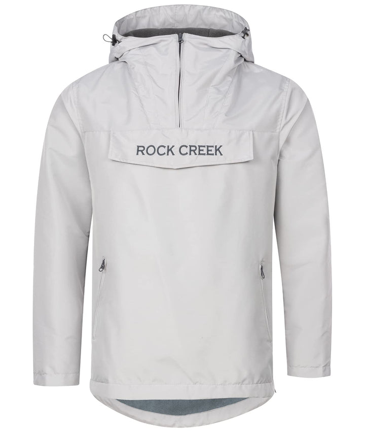 Rock Creek Herren Windbreaker Jacke Anorak H-295 XL Grau, XL Grau