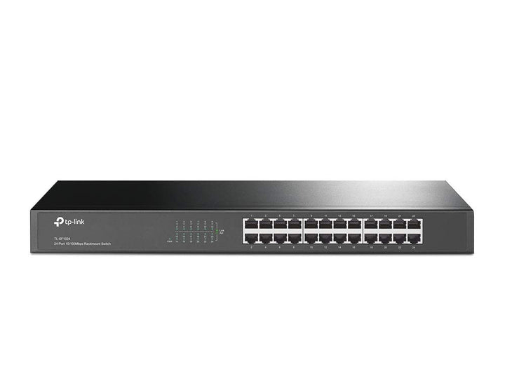 TP-Link 24-Port 10/100Mbps Unmanaged Ethernet Switch, 19-inch Rack-Mount, Steel Case(TL-SF1024)