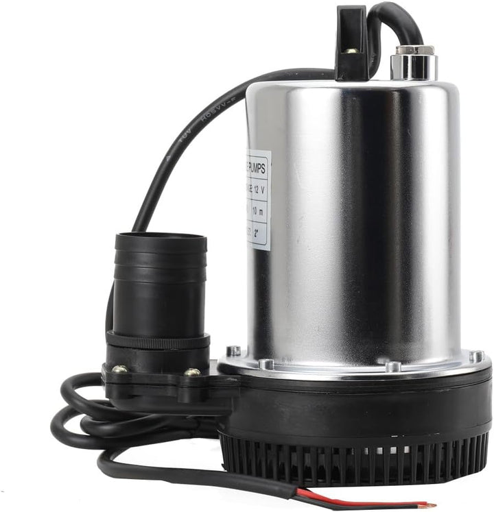 Tauchpumpe 12V, 160W Tauchwasserpumpe, Wasser Brunnenpumpe Eintauchtiefe von 0,5m-8m, Tauchpumpen Mi