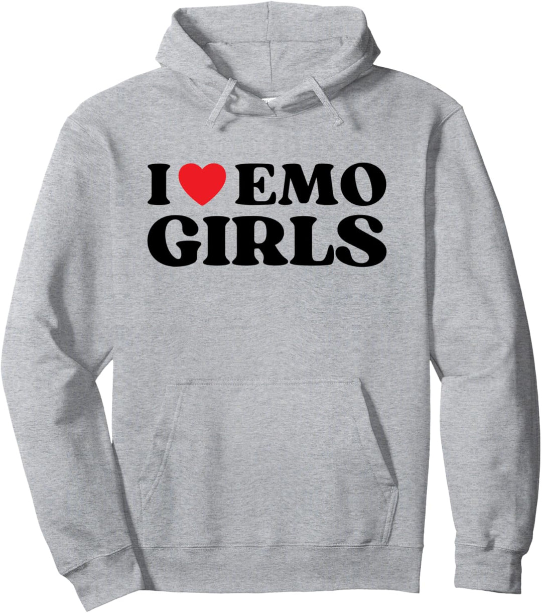 I Heart Emo Girls Lustiges Zitat Red Heart Emo Girl Style Pullover Hoodie