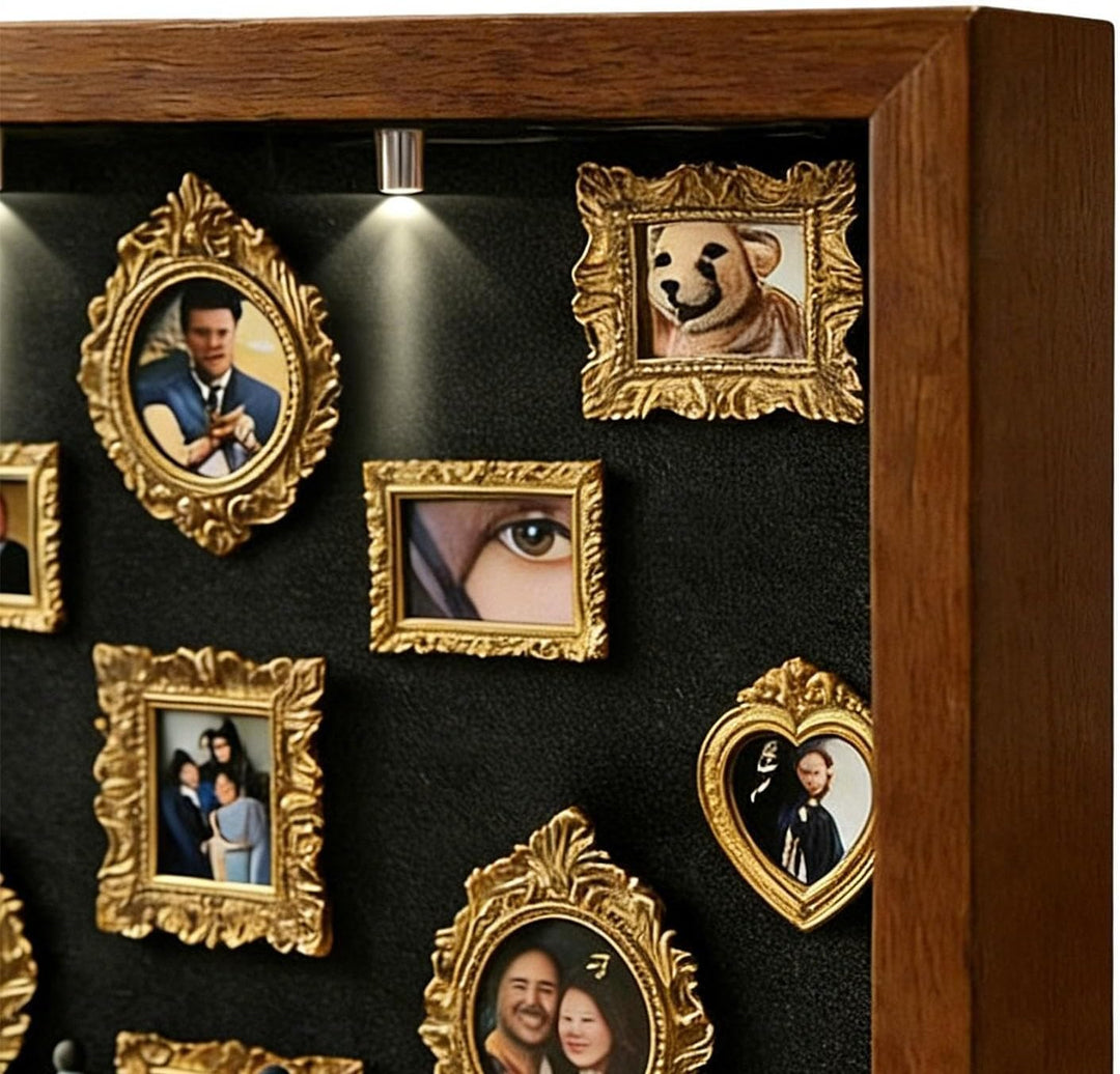 DIY Mini Museum Silhouetten Box,Museum of Us,Personalisiertes Schattenbox-Set mit goldenen Mini-Rahm