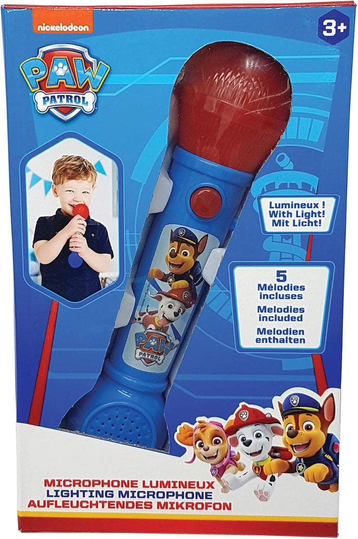 Lexibook, Paw Patrol, Mikrofon für Kinder, musikalisches Spielzeugspiel, eingebauter Lautsprecher, L