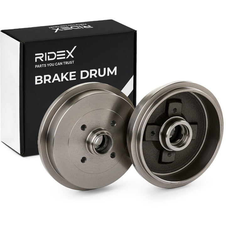 RIDEX 123B0035 Bremstrommel Hinten (x2)
