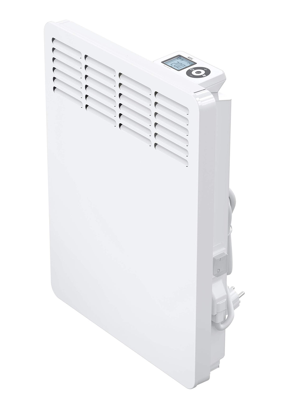 AEG Wandkonvektor WKL 505, Elektroheizung energiesparend, 750 W für ca. 9 m², LCD-Display, Wochenzei