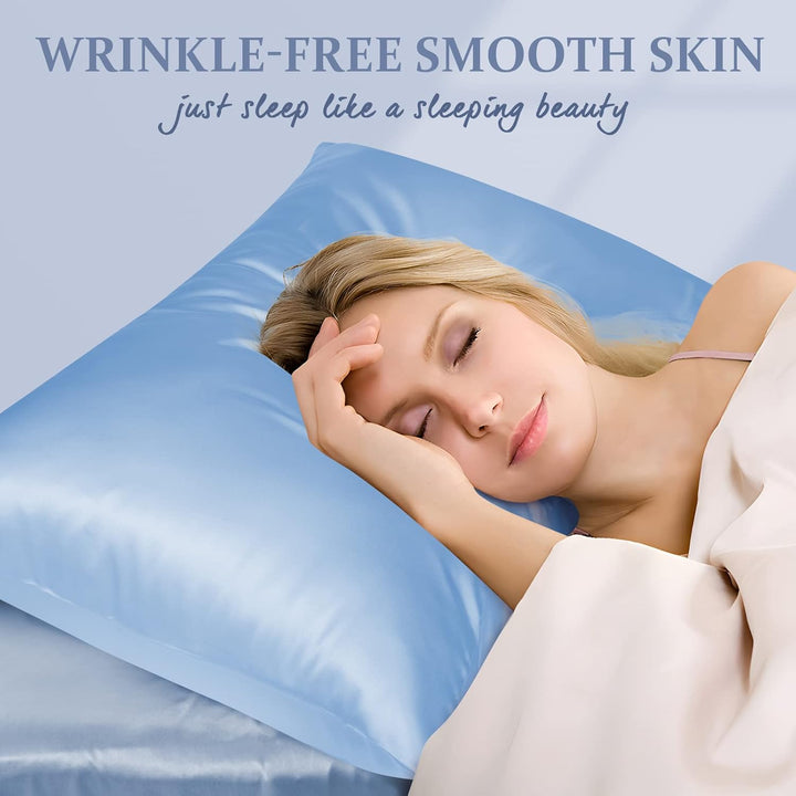 LULUSILK Kissenbezug für Haare und Haut, 100 % reine Seide, 16 Momme mit verdecktem Reissverschluss,