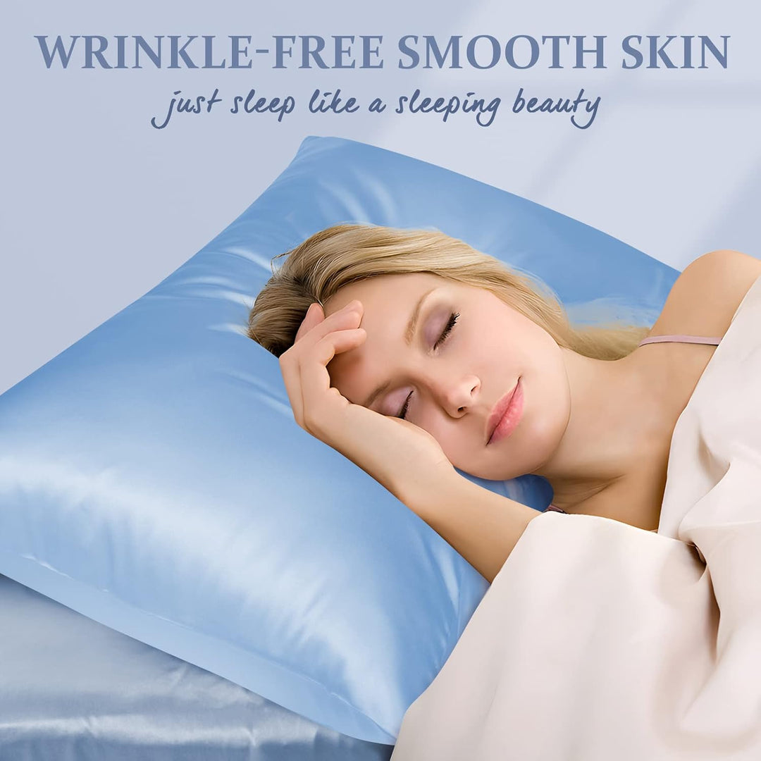 LULUSILK Kissenbezug für Haare und Haut, 100 % reine Seide, 16 Momme mit verdecktem Reissverschluss,