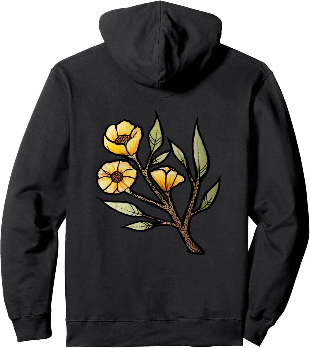 Sunny Day Flower Art Garden Flowers Gartenarbeit Pullover Hoodie