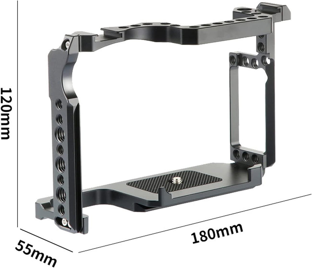Topcine Kamerakäfig kompatibel für Canon EOS 5D Mark II III IV DSLR Kameratasche mit Dual Cold Shoe