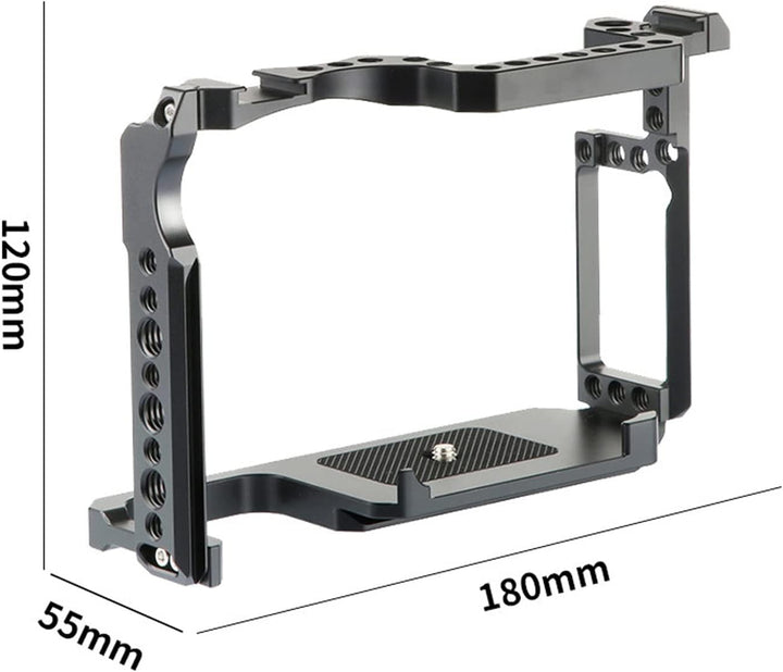 Topcine Kamerakäfig kompatibel für Canon EOS 5D Mark II III IV DSLR Kameratasche mit Dual Cold Shoe