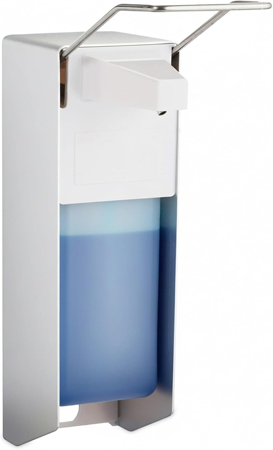 4 x Eurospender, 1000 ml, Desinfektionsmittel, Seife, Ellenbogen-Hebel, Wandbefestigung, Hygienespen