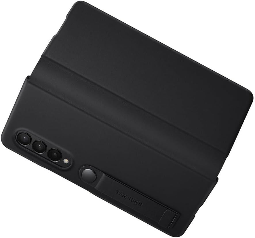 Samsung Leather Flip Cover EF-FF926 für das Galaxy Z Fold3 5G Schwarz, Schwarz