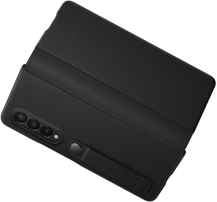 Samsung Leather Flip Cover EF-FF926 für das Galaxy Z Fold3 5G Schwarz, Schwarz