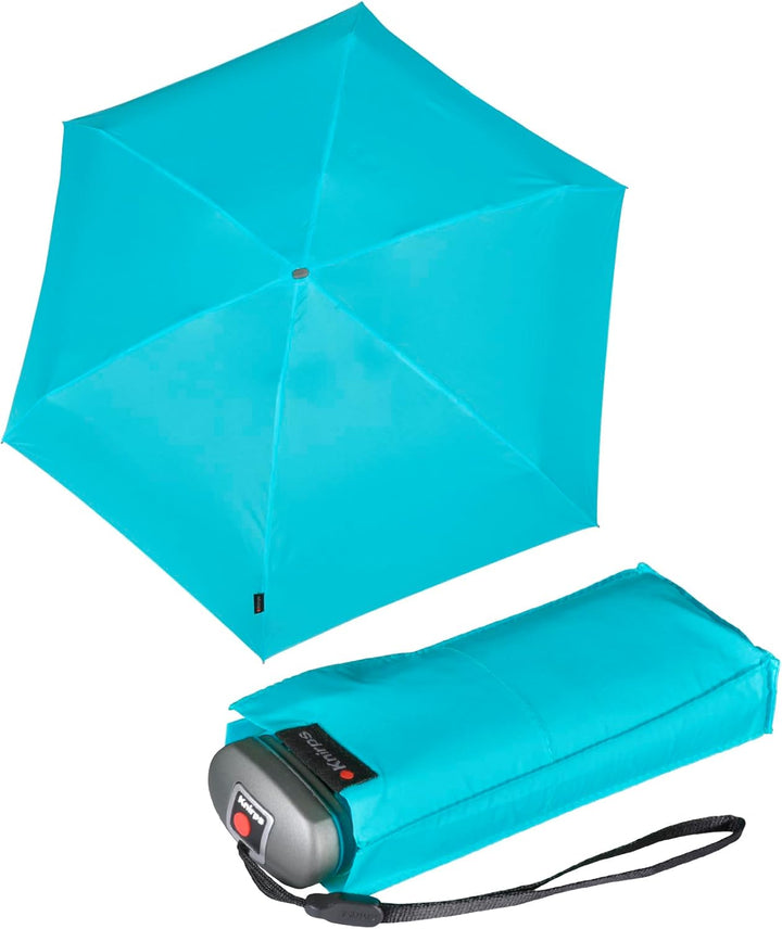 Knirps Mini Taschenschirm Travel Aqua, Aqua