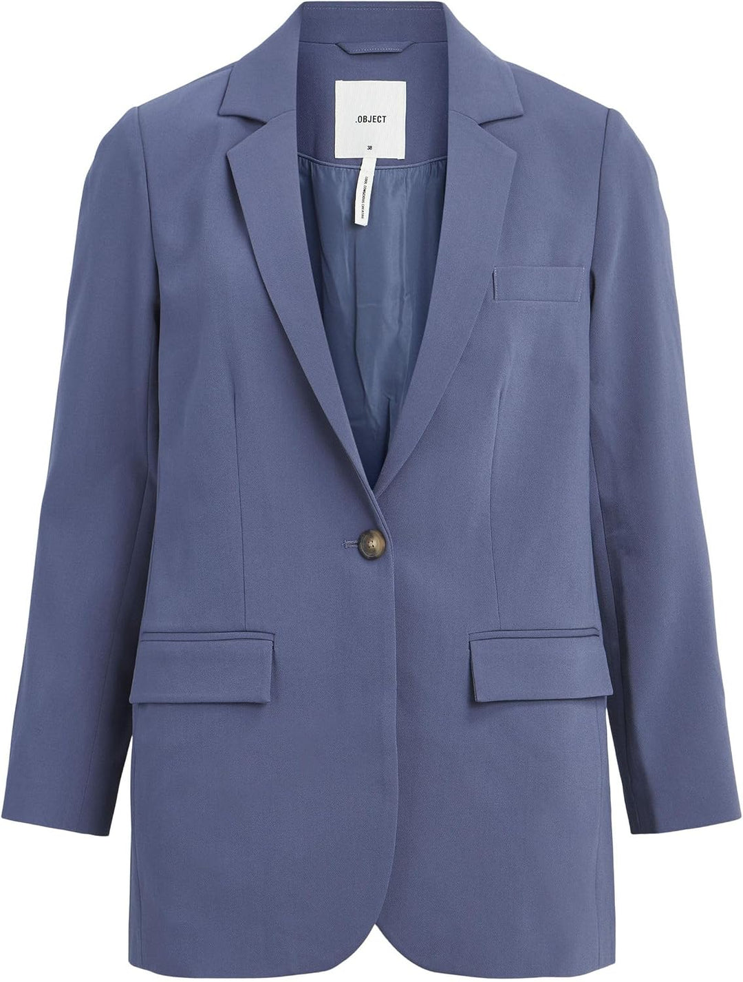 Object Damen Objsigrid L/S Blazer Noos Blazer 34 Blue Indigo, 34 Blue Indigo