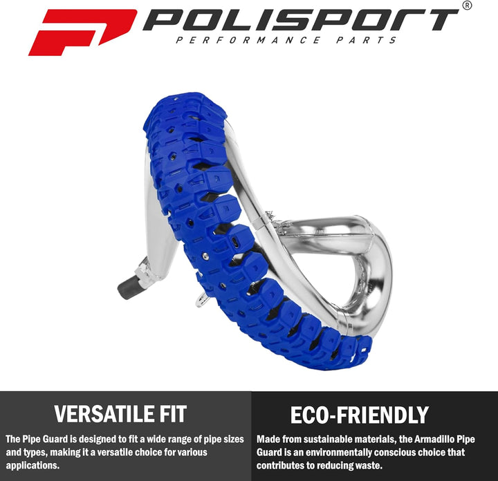 Polisport Armadillo - Krümmerschutz 2 Takt Blau, Blau