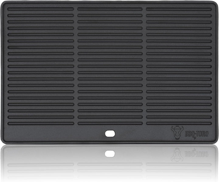 BBQ-Toro Gusseisen Grillplatte | 48,5 x 40 cm | Wendeplatte, beidseitig verwendbar | Rechteckig, Uni