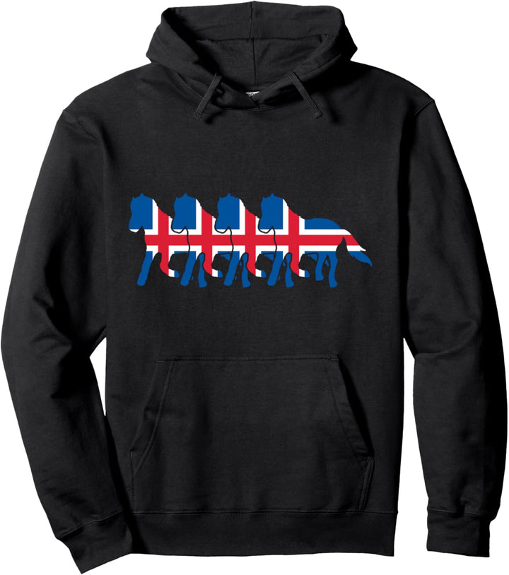 Island Pferde Isländer Pullover Hoodie