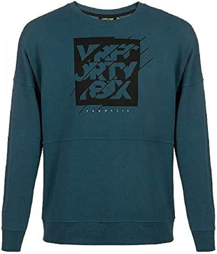 Valentino Rossi Herren Vr46 Lifestyle Sweatshirt XS Blau / Grün, XS Blau / Grün