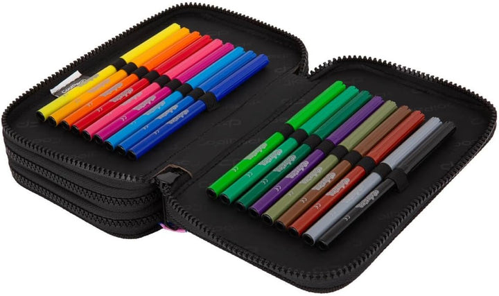 CoolPack XXL Federtasche Federmappe 3-Fach Schulstiftetui, dreifaches Federmäppchen, Federmäppchen f