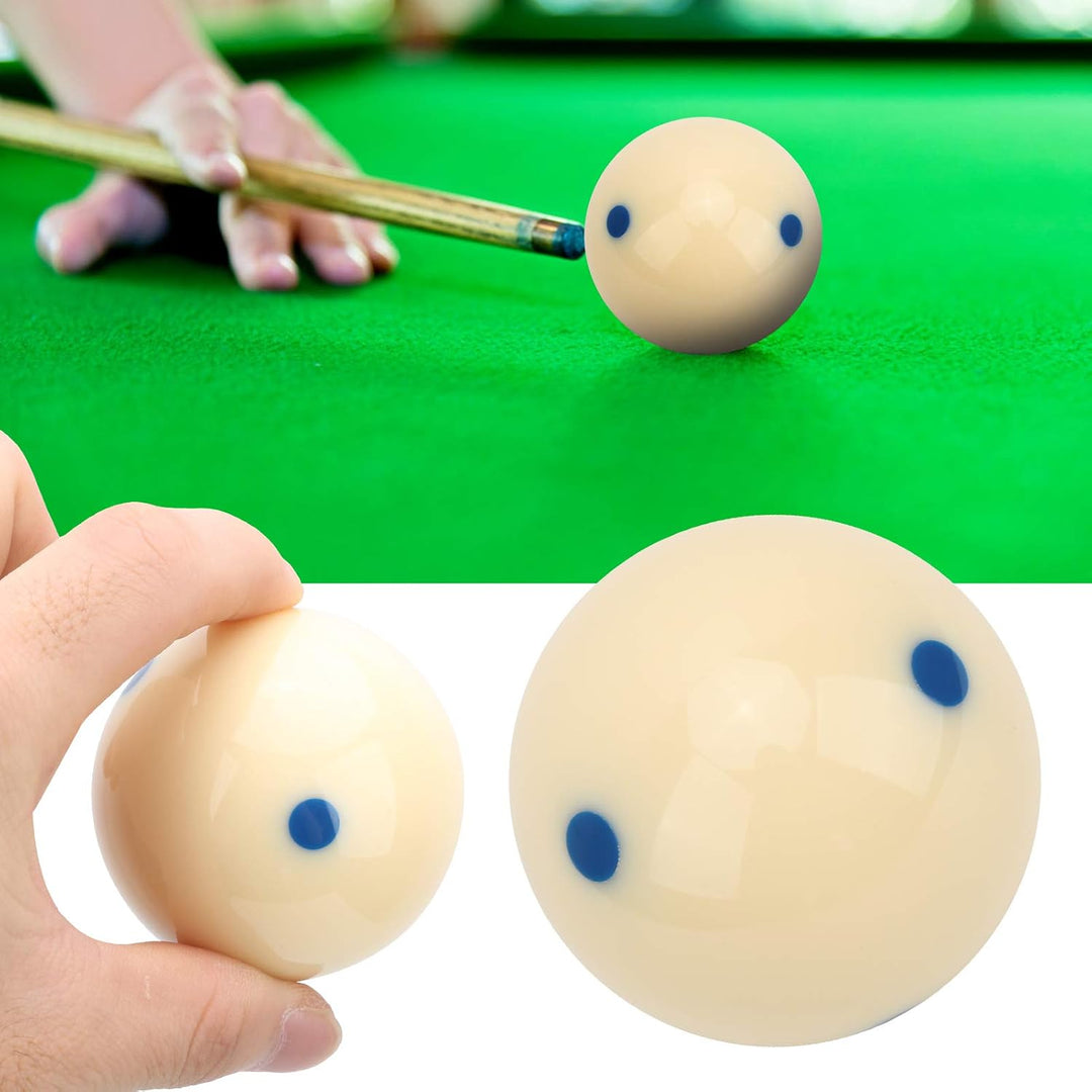 Alomejor Dot-Spot-Queueball Billard-Übungs-Trainings-Queueball Wählen Sie Rot oder Blau, um Ihre Bil