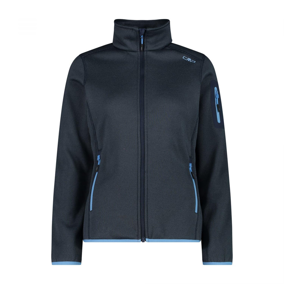 CMP Damen Strick Fleece Jacke Fleecejacke Fleecepullover XXS B. Blue-Niagara, XXS B. Blue-Niagara