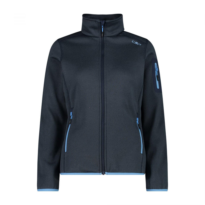 CMP Damen Strick Fleece Jacke Fleecejacke Fleecepullover XXS B. Blue-Niagara, XXS B. Blue-Niagara