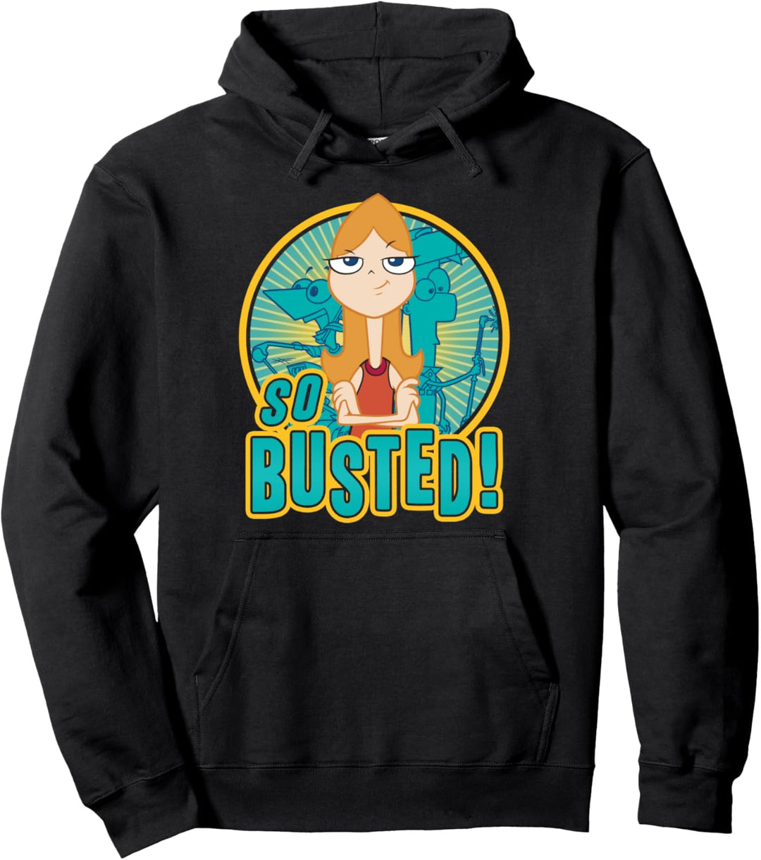 Disney Phineas And Ferb So Busted Poster Pullover Hoodie