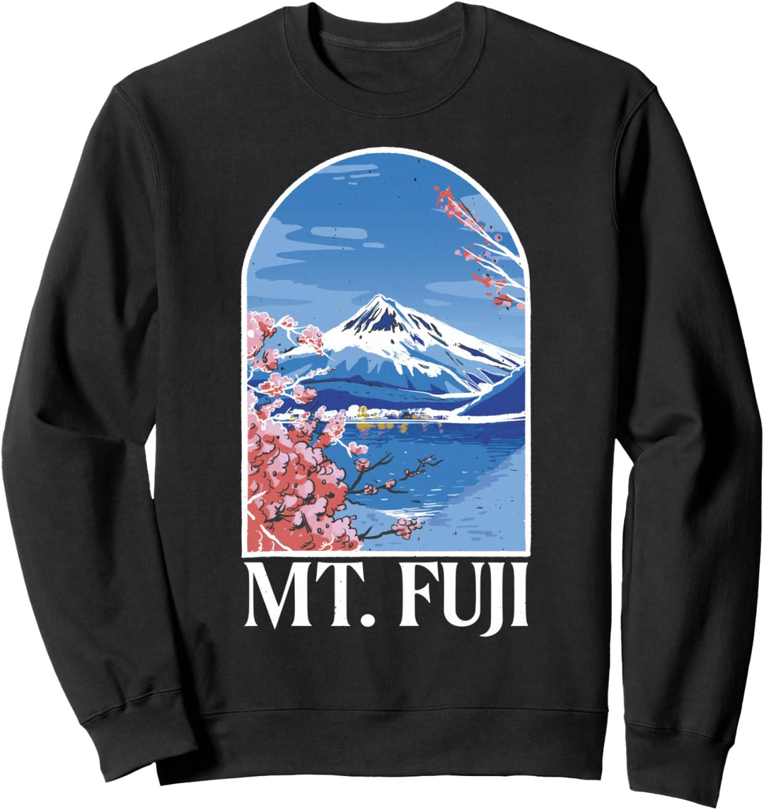Berg Fuji – Japan – Berge – Blumen Sweatshirt