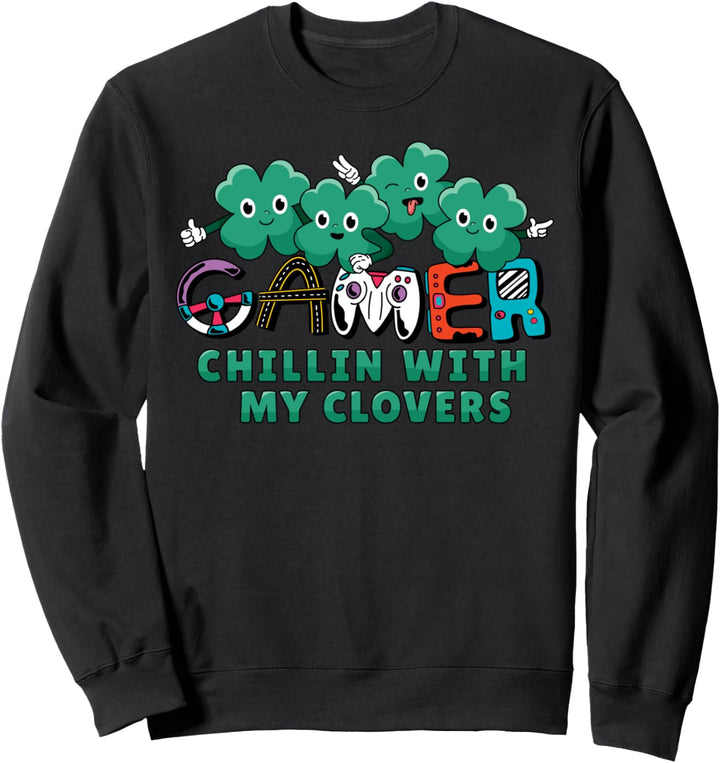 Videospiel Gaming St. Patricks Day Gamer Boys St. Patty's Sweatshirt