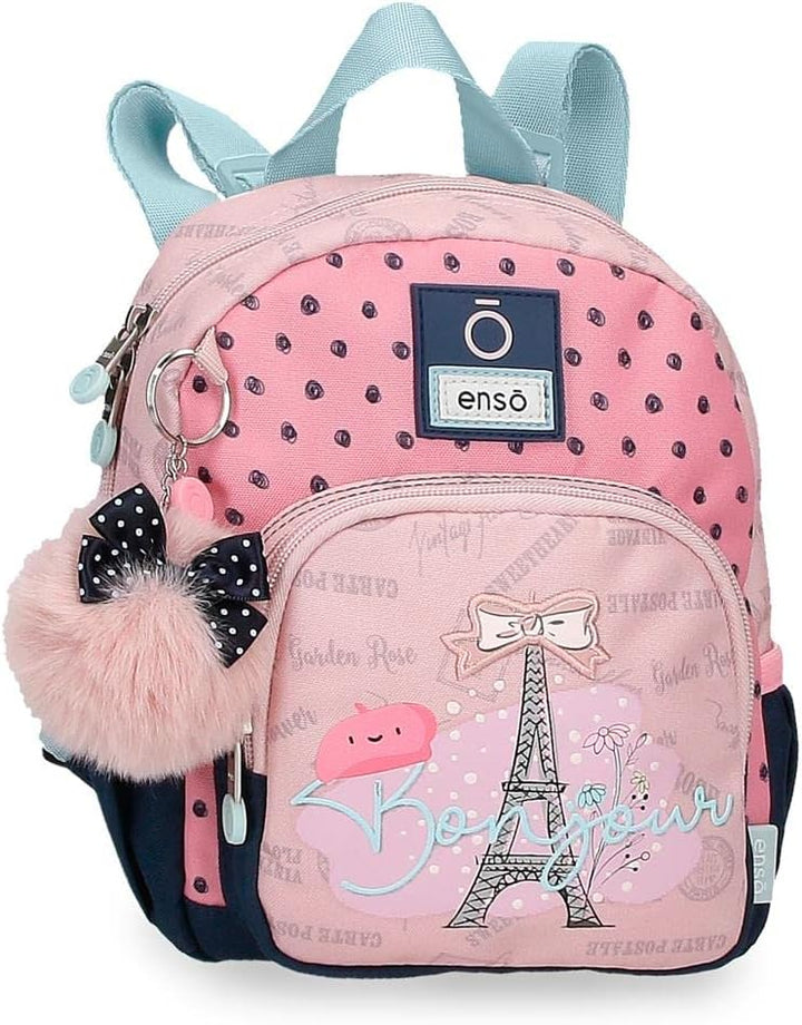 Enso Bonjour Kleiner Rucksack Rosa 19x23x8 cm Polyester 3,5L Mochila pequeña Rosa, Mochila pequeña R