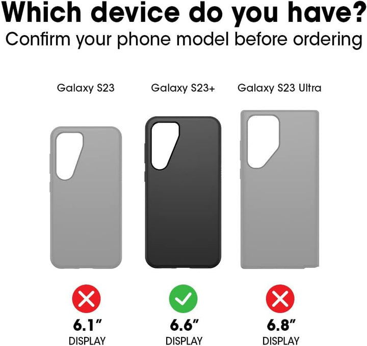 OtterBox Galaxy S23+ Commuter Series Schutzhülle – Don't Be Blue (Blau), schlank und robust, taschen