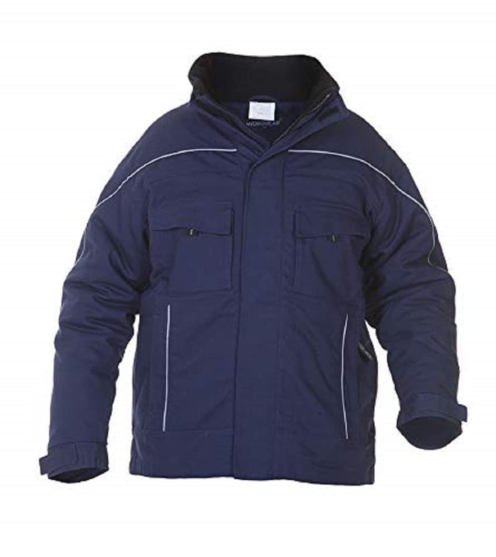 Hydrowear 42554 Rijswijk Segeltuch-Pilotenjacke Marine Grösse XL XL Marine, XL Marine