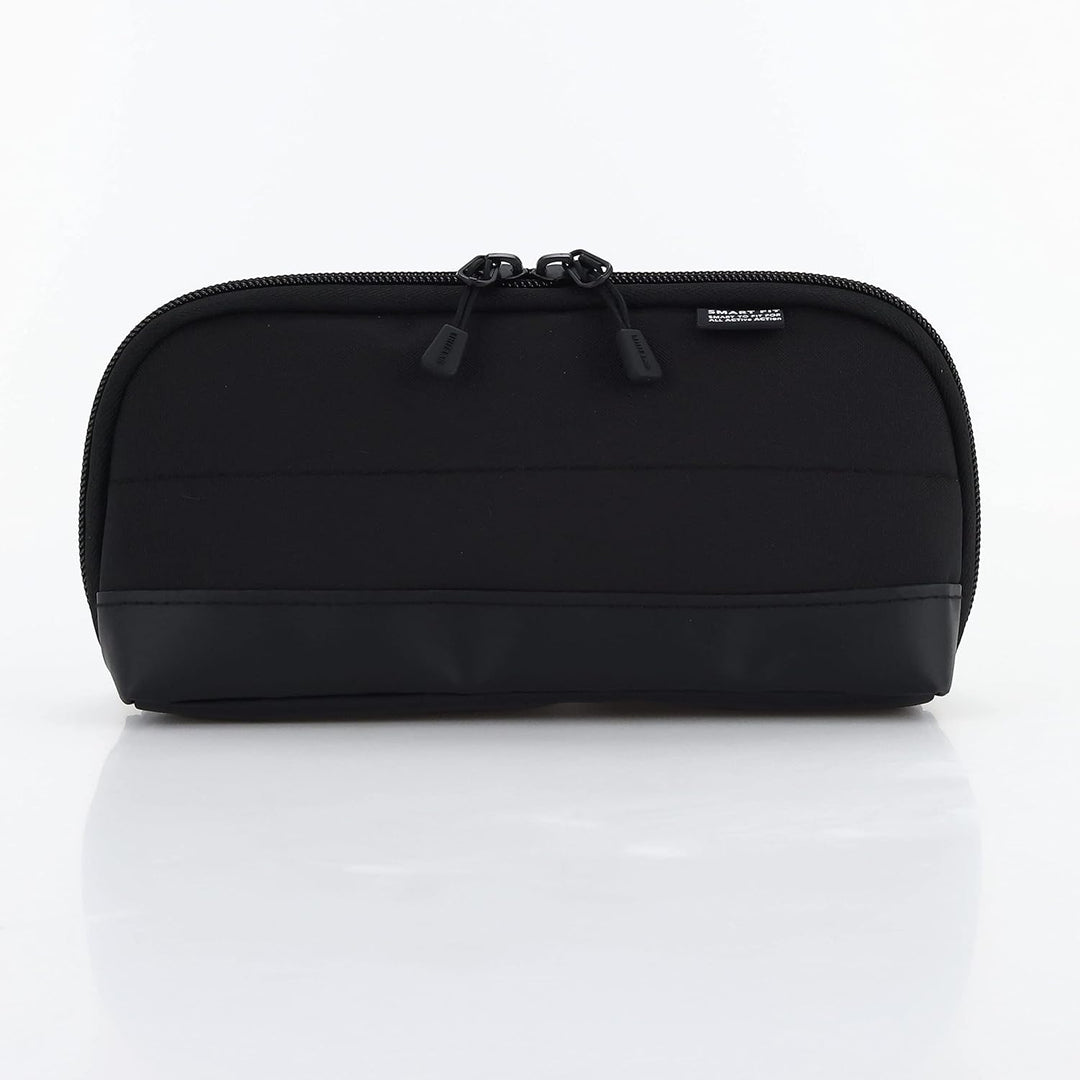 LIHITLAB Smart Fit Stifteetui (Federmäppchen), marineblau, 20,3 x 10,2 cm (A7688-11) Schwarz, Schwar