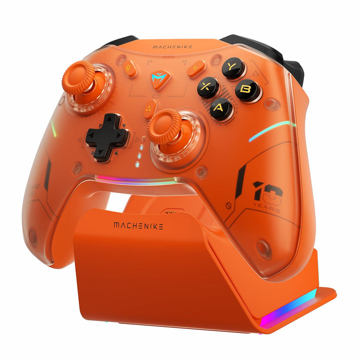 Machenike G5PROV2 Gaming Controller PC mit RGB-Ladestation, Optischer Trigger & ABXY, Wireless Contr