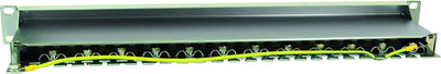 LogiLink Professional PrimeLine Cat.6 (250 MHz) Patchpanel - Verteilerfeld, 19", STP (geschirmt) 24-