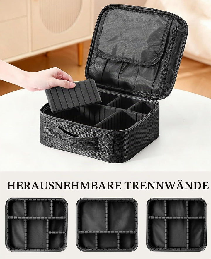 Luxspire Make up Tasche Kosmetiktasche Organizer, Professionelle Make Up Bag Kosmetikkoffer Etui Tra