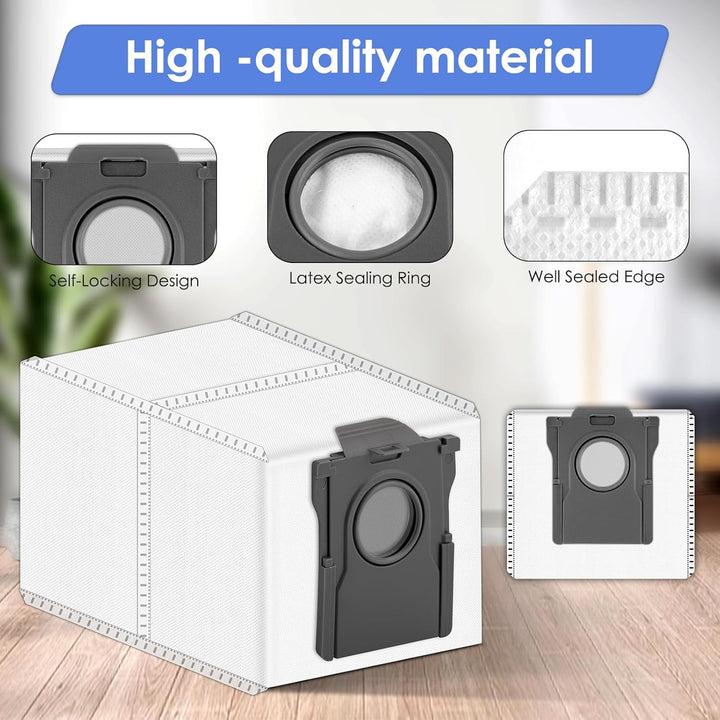 (15 Stück) L10s Ultra Gen 2 Ersatz-Staubsaugerbeutel Kompatibel mit Dreame X50 Ultra/ X40 Ultra/ X30