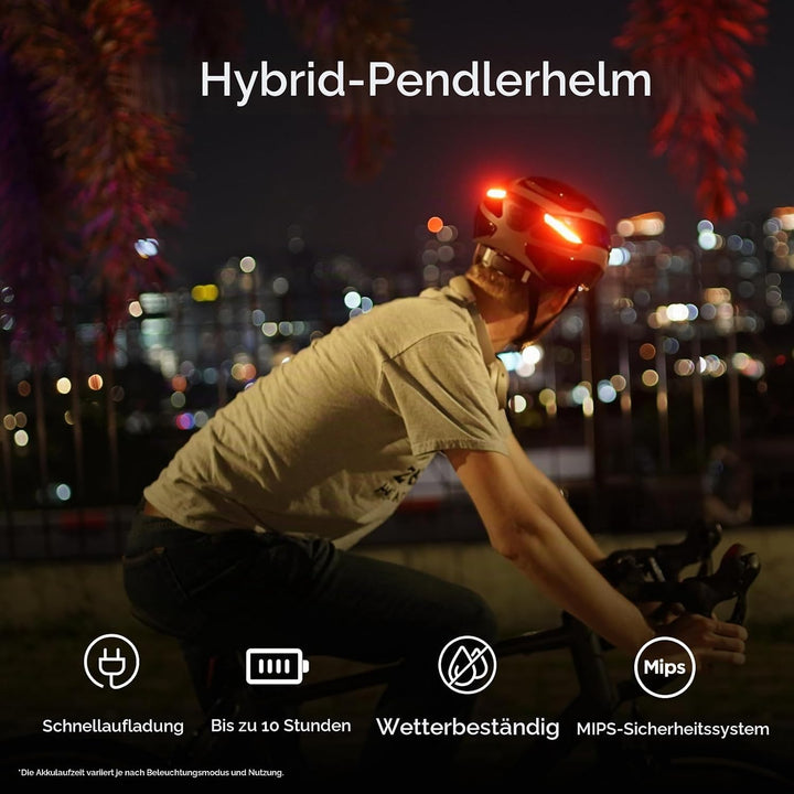 Lumos Ultra Smart-Helm | Fahrradhelm | Vorder- und Rücklicht (LED) | Blinker | Bremslichter | Blueto
